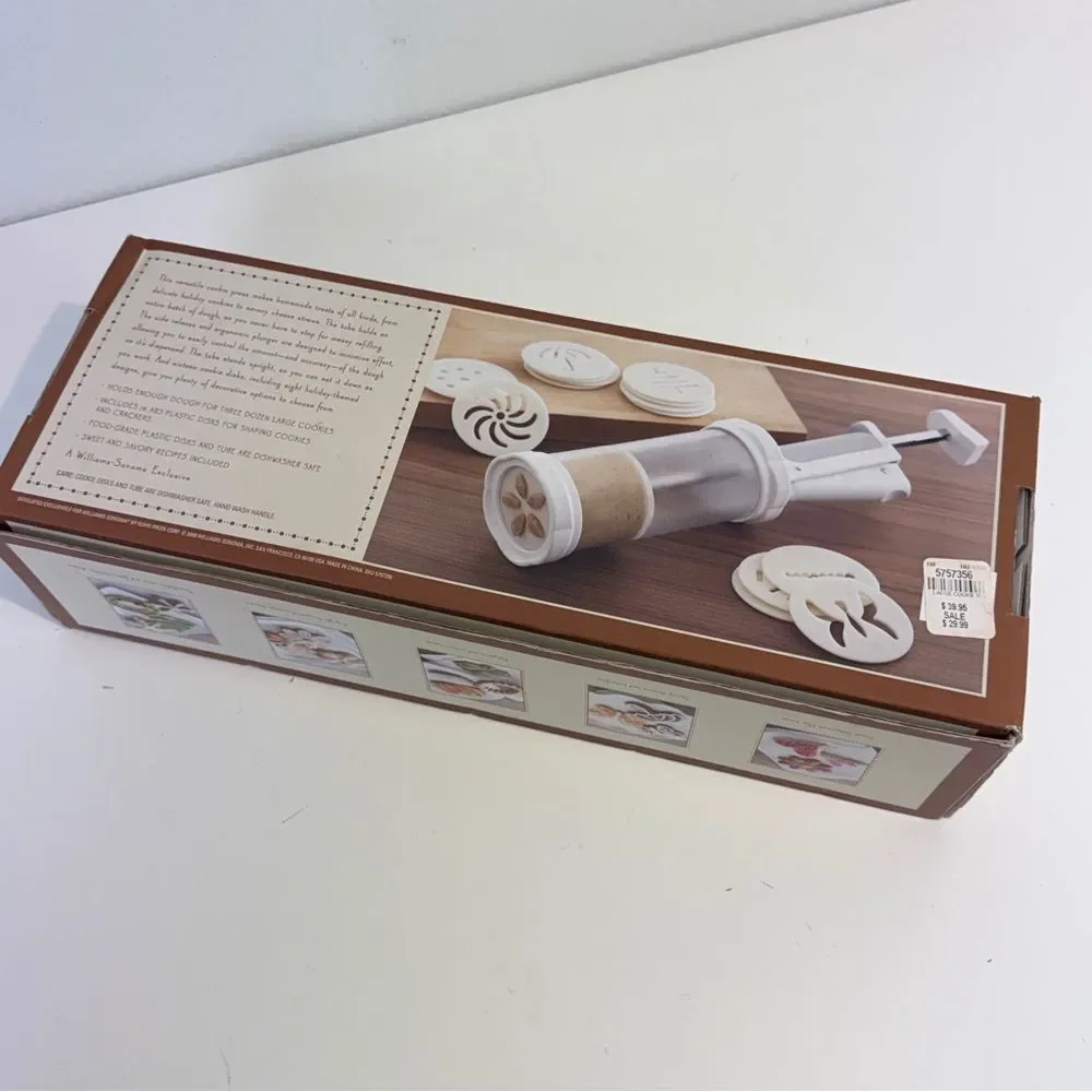 Williams Sonoma Extra-Large Ergonomic Cookie Press IOB